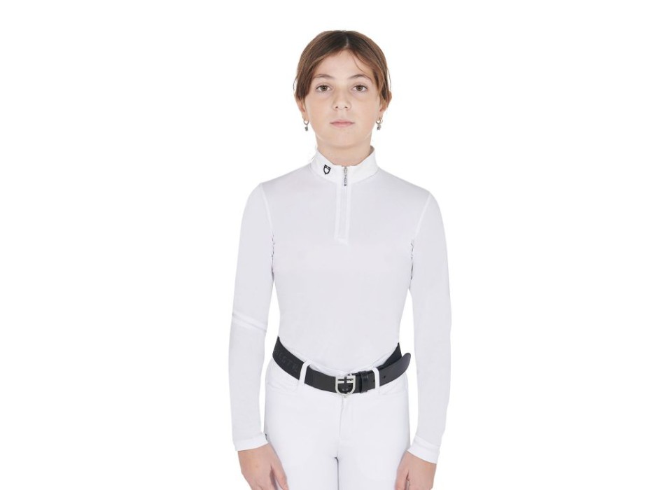 POLO DE COMPETICIÓN SLIM FIT NIÑA ANTI RAYOS UV