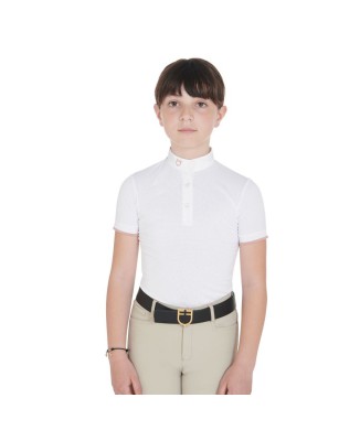 POLO DE COMPETICIÓN TRANSPIRABLE SLIM FIT PARA NIÑA