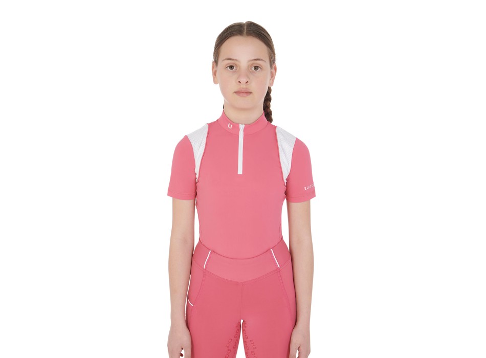 POLO DE ENTRENAMIENTO NIÑA SLIM FIT CON CREMALLERA