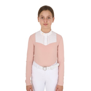 POLO CONCURSO NIÑA SLIM FIT strass