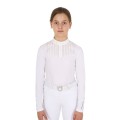 POLO CONCURSO NIÑA SLIM FIT strass