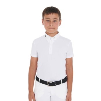 POLO CONCURSO NIÑO SLIM FIT CUATRO BOTONES