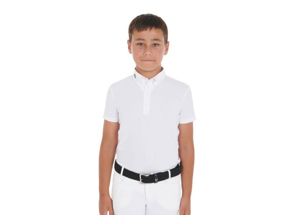 POLO CONCURSO NIÑO SLIM FIT CUATRO BOTONES