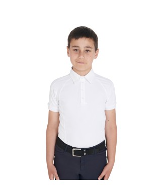 POLO CONCURSO NIÑO SLIM FIT CUATRO BOTONES