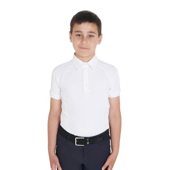 POLO CONCURSO NIÑO SLIM FIT CUATRO BOTONES