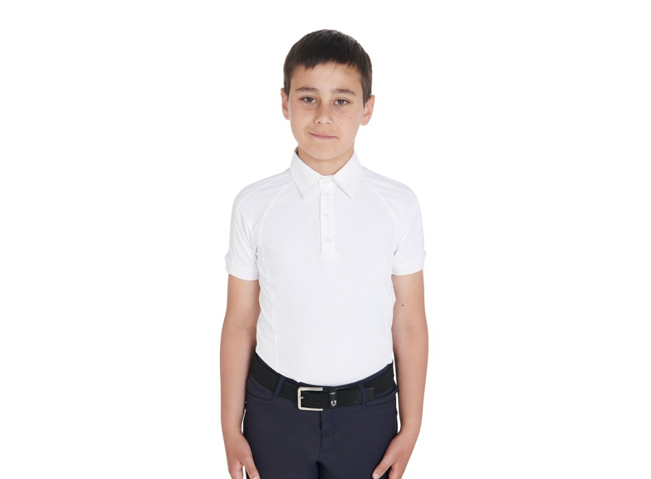 POLO CONCURSO NIÑO SLIM FIT CUATRO BOTONES