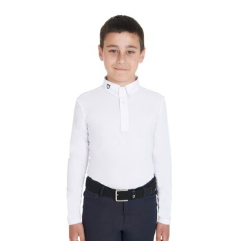 POLO DE COMPETENCIA INFANTIL SLIM FIT TRES BOTONES