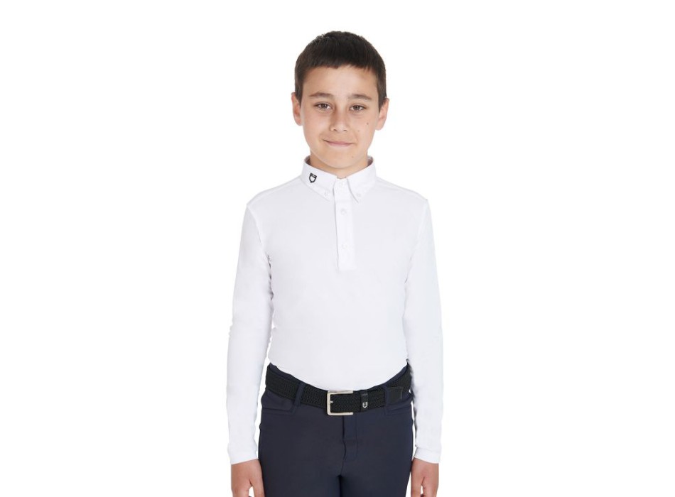 POLO DE COMPETENCIA INFANTIL SLIM FIT TRES BOTONES