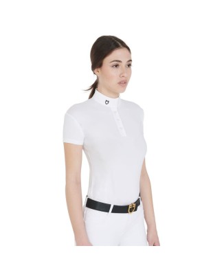 POLO DE COMPETICIÓN MUJER SLIM FIT CUELLO COREANO