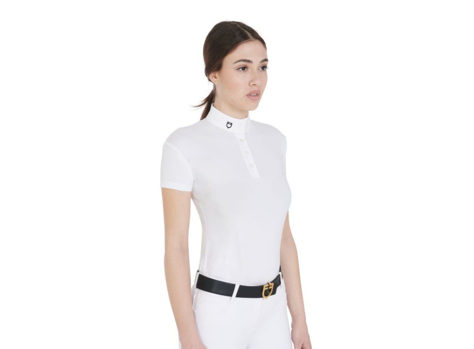 POLO DE COMPETICIÓN MUJER SLIM FIT CUELLO COREANO