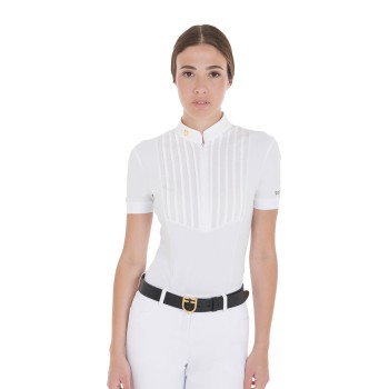 POLO MUJER SLIM FIT DE ALGODÓN PLISADO