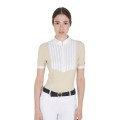 POLO MUJER SLIM FIT DE ALGODÓN PLISADO