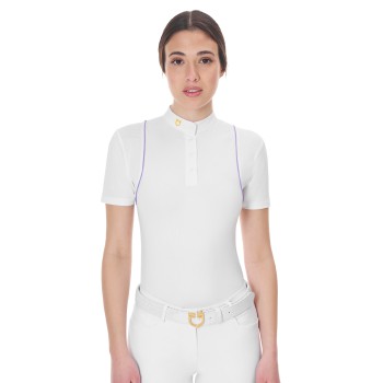 POLO CONCURSO MUJER SLIM FIT CON BOTONES