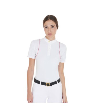 POLO CONCURSO MUJER SLIM FIT CON BOTONES