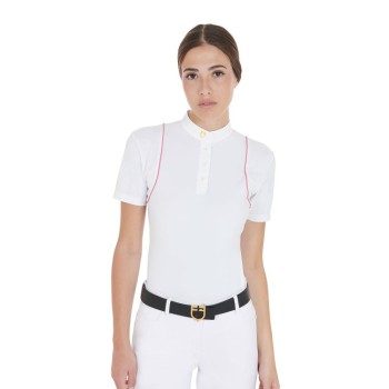 POLO CONCURSO MUJER SLIM FIT CON BOTONES