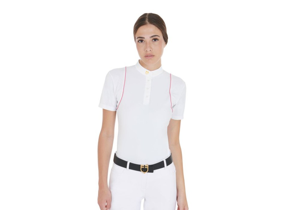 POLO CONCURSO MUJER SLIM FIT CON BOTONES