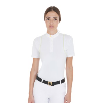 POLO CONCURSO MUJER SLIM FIT CON BOTONES