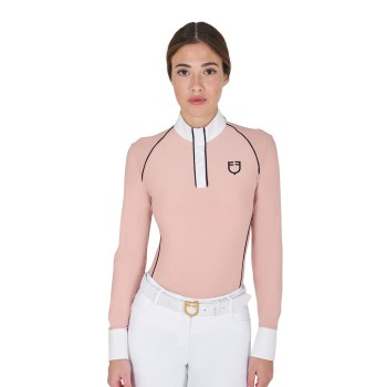 POLO DE COMPETICIÓN MUJER SLIM FIT CON INSERCIONES DE MALLA