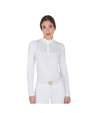 POLO DE COMPETICIÓN MUJER SLIM FIT CON strass