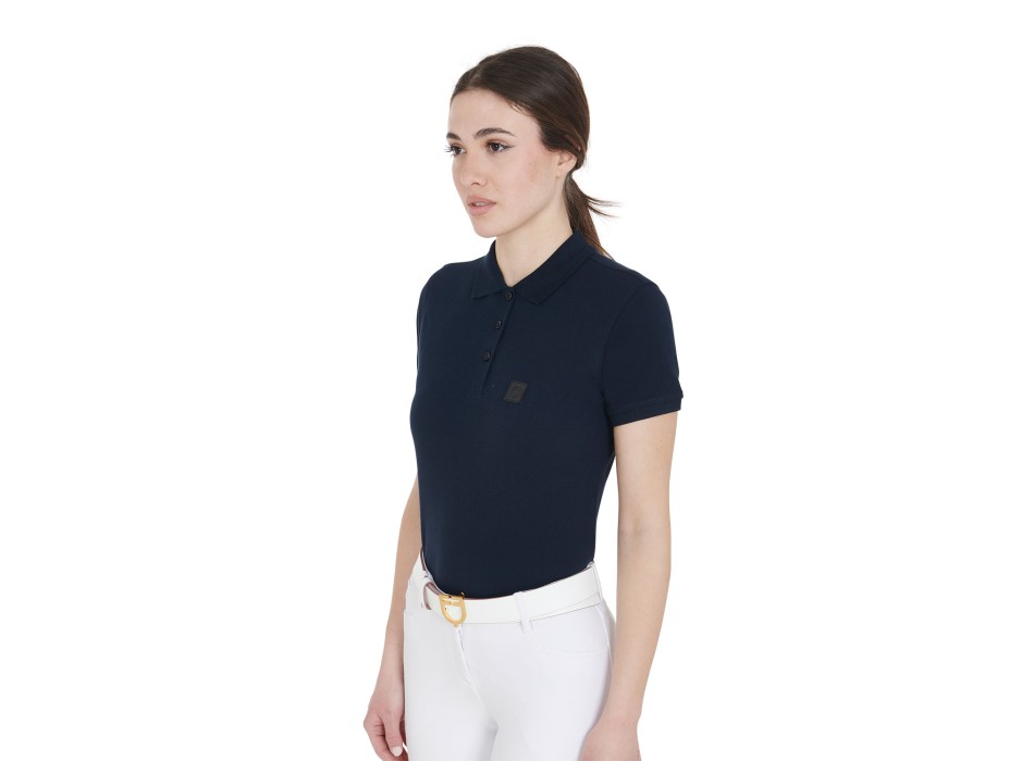 POLO DE MUJER SLIM FIT EN TEJIDO ELÁSTICO PREMIUM