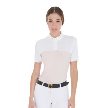 POLO MUJER SLIM FIT TEJIDO TÉCNICO Y MALLA