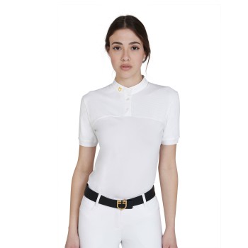 POLO MUJER SLIM FIT TEJIDO TÉCNICO Y MALLA