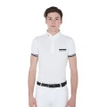 POLO DE COMPETICIÓN PARA HOMBRE SLIM FIT CON INSERCIONES NEGRAS