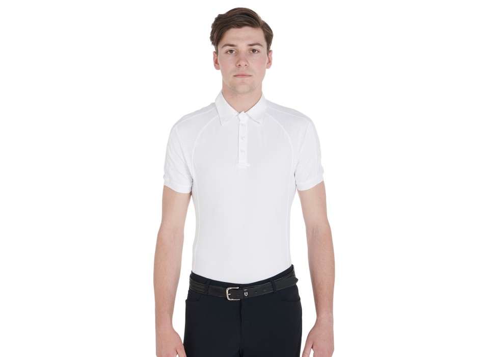 POLO DE COMPETICIÓN HOMBRE SLIM FIT CUATRO BOTONES