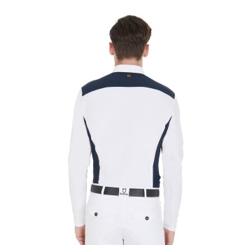 POLO DE HOMBRE SLIM FIT BICOLOR MANGA LARGA