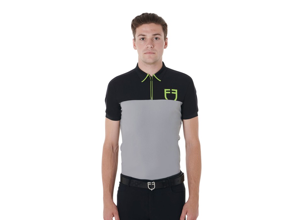 POLO DE ENTRENAMIENTO DE HOMBRE SLIM FIT CON LOGO FRONTAL