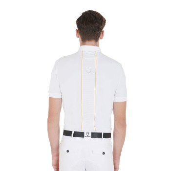 POLO DE HOMBRE SLIM FIT DE TEJIDO TÉCNICO CON VIVOS