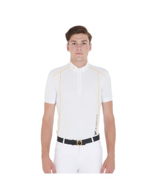 POLO DE HOMBRE SLIM FIT DE TEJIDO TÉCNICO CON VIVOS