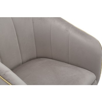 SILLÓN PARIS GRIS/ORO