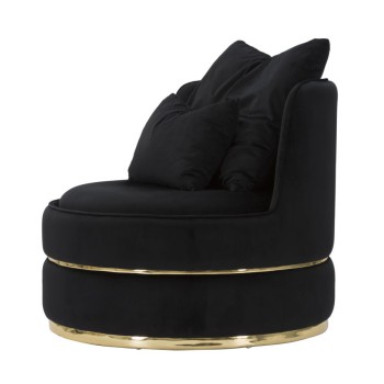 SILLÓN PARIS SPACE NEGRO/ORO