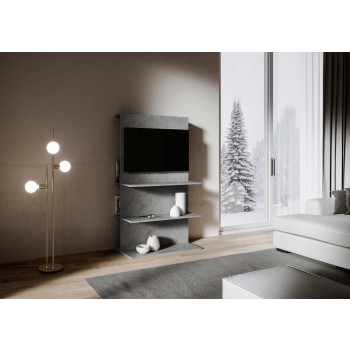 Mueble TV Loki - Mueble TV Loki B Antracita espatulada