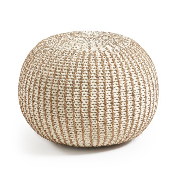 Pouf Shott Ø 45 cm bianco