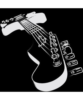 Cuadro GUITARRA BLANCO Y NEGRO G1482 PINTDECOR