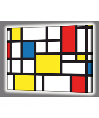 Cuadro LUMINOSO MONDRIAN GL4510 PINTDECOR