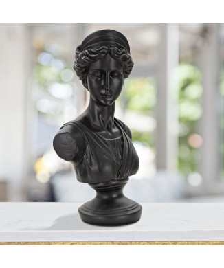 ESCULTURA NEGRA MUJER ROMANA