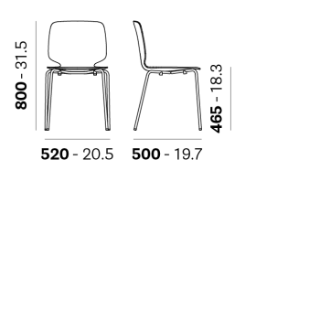 SILLA BABILA 2730 PEDRALI