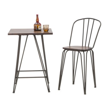 SILLA DE BAR HARLEM 54X45X102 JUEGO 2PZS (ALTURA ASIENTO)