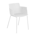 Silla Hannia con reposabrazos COLOR BLANCO