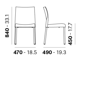 SILLA PEDRALI ICE 800-800 / CL1