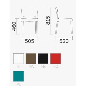 SILLA JOI 870-870/CL1 PEDRALI