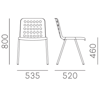 Silla KOI-BOOKI 370 PEDRALI