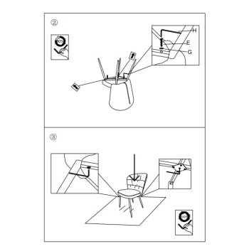 SILLA LOSANNA GRIS JUEGO DE 2 PIEZAS