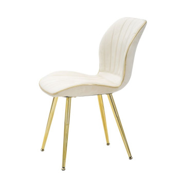 SILLA PARIS SPACE CREMA /ORO SET 2 UD