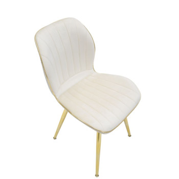 SILLA PARIS SPACE CREMA /ORO SET 2 UD