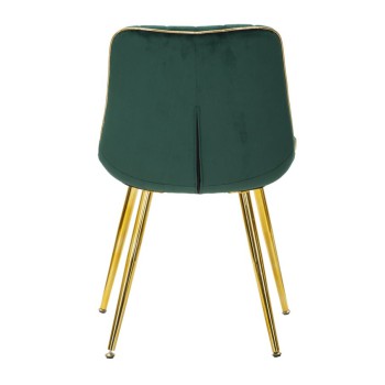 SILLA PARIS VERDE/ORO SET 2 UD.