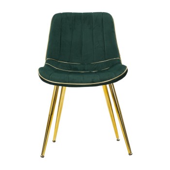 SILLA PARIS VERDE/ORO SET 2 UD.